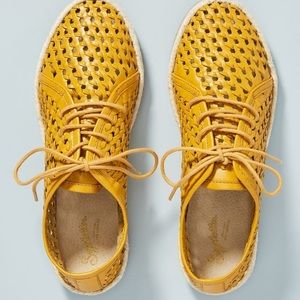 Seychelles retro sneakers in mustard